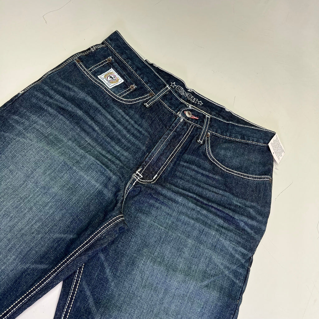 CINCH Relaxed Fit White Label Jeans Men's Sz 38 X 36 Stonewash Indigo MB92834019