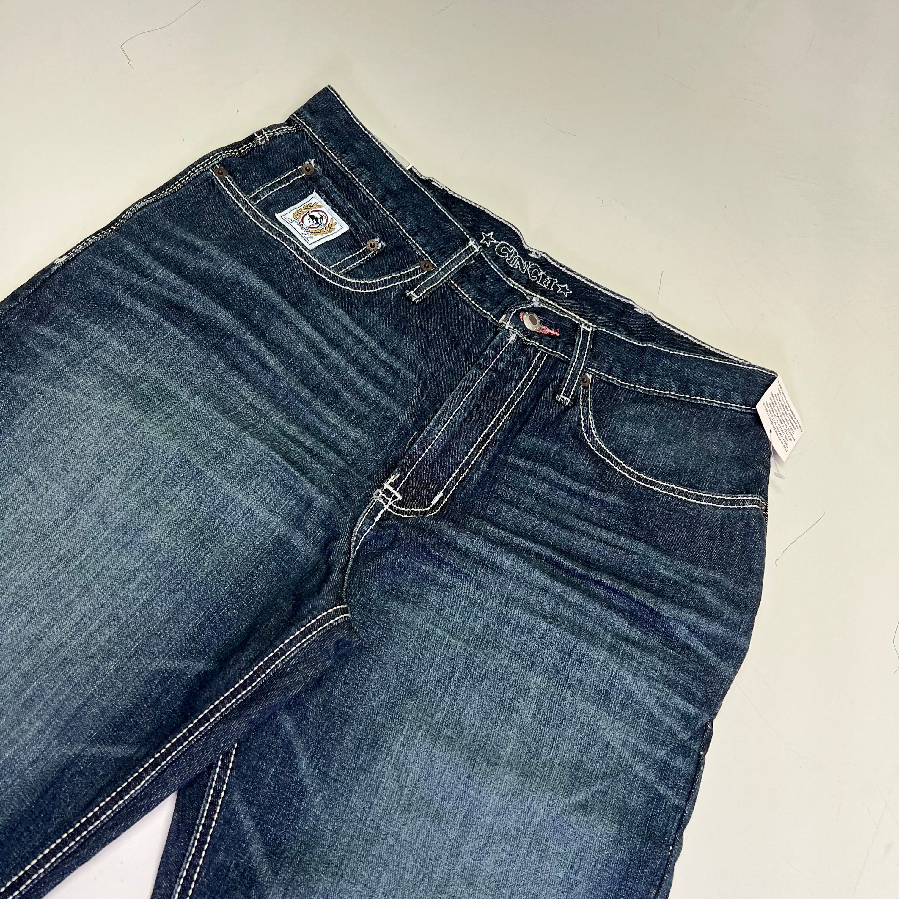 CINCH Relaxed Fit White Label Jeans Men's Sz 38 X 36 Stonewash Indigo MB92834019