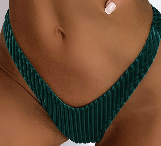 Bikinx Velvet High Cut Bikini Panty