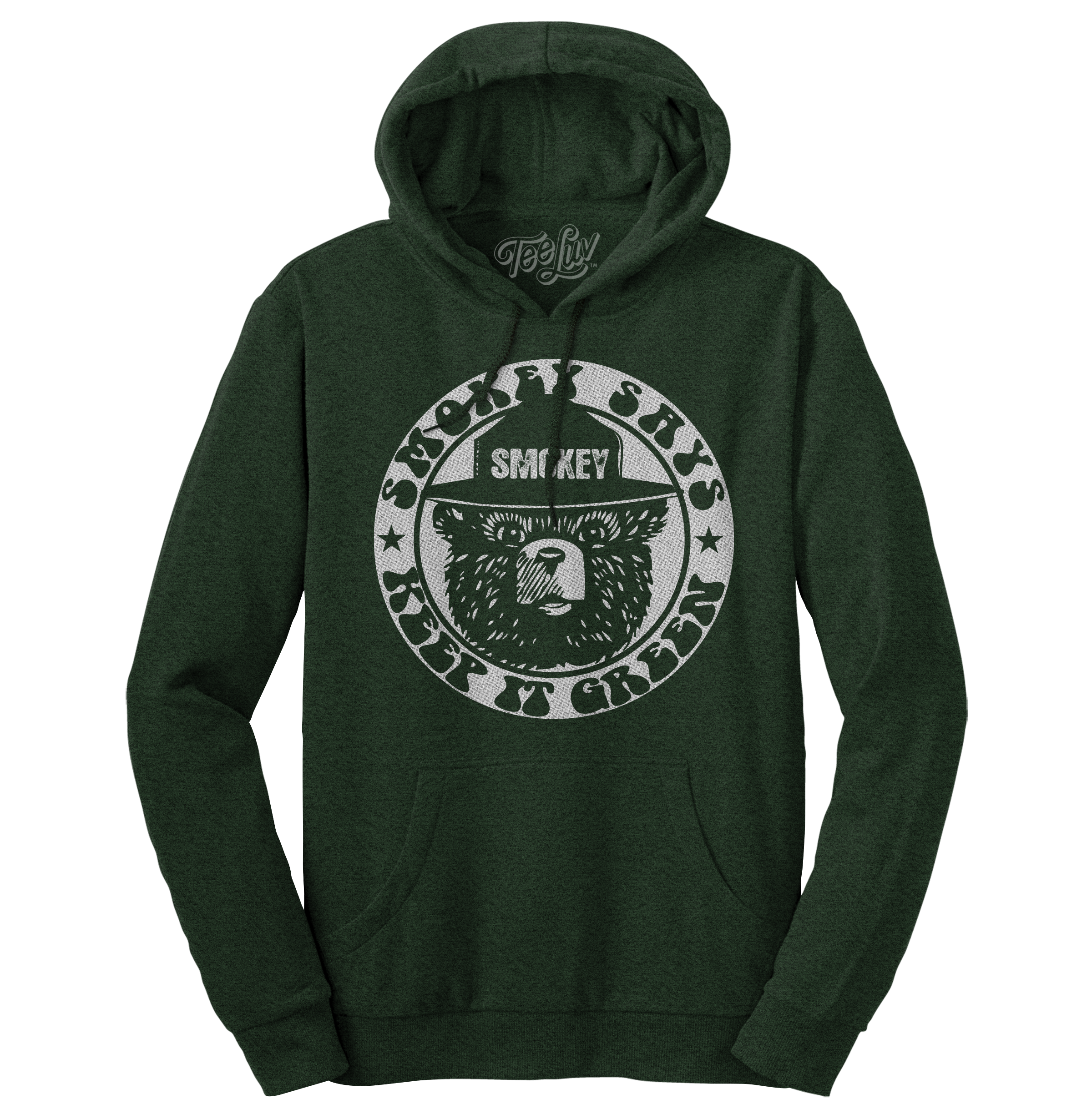 Smokey "Keep it Green" Pullover Hooded Sweatshirt - Green