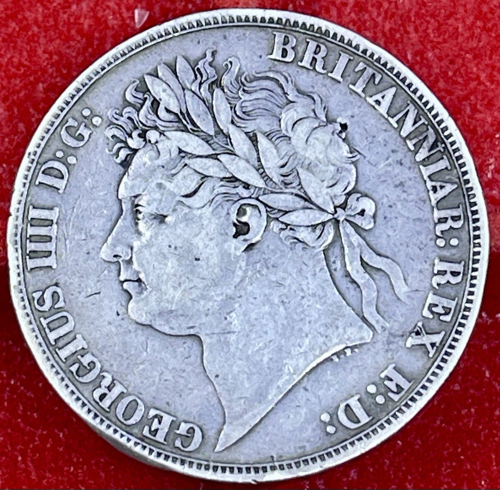1821–1822 George IV Silver Crown St George Dragon .925