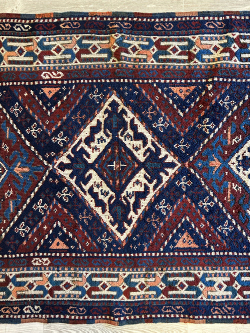 1920’s Antique Kurdish Rug 3’6” X 6’3”