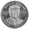 1 Oz Silver Round Donald Trump