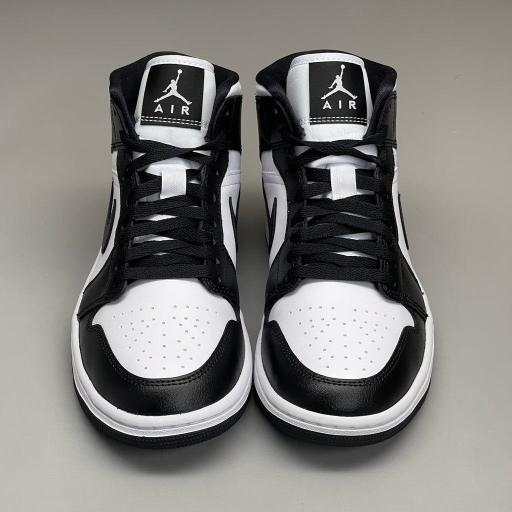 NIKE AIR JORDAN 1 Mid Panda Shoe Women's Sz 10.5 Black / White DV0991-101 (New)