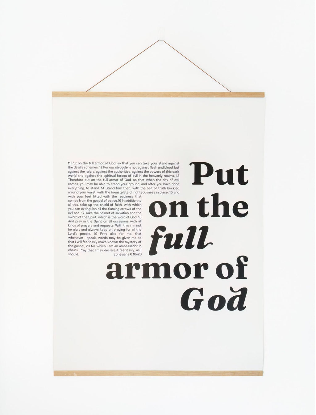 Large Poster: Put on the full armor of God