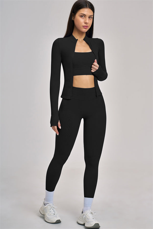 The Vision Jacket Sports Bra Leggings 3-Piece Set