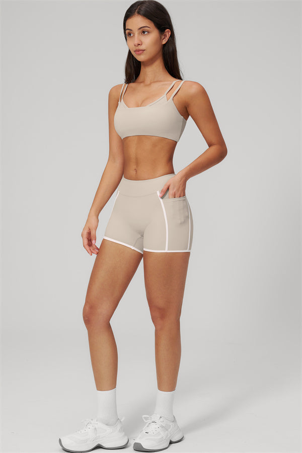 The Clarity Dual Strap Sports Bra Shorts 2-Piece Set