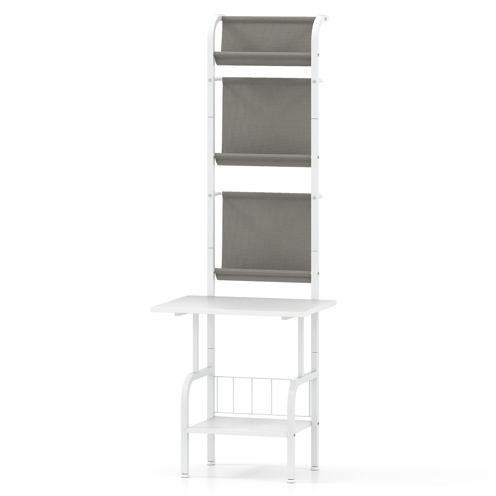 5-Tier Record Player Stand with Vinyl Display Shelf and Record Holder