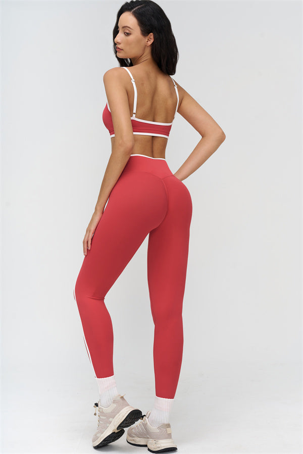 The Crave Contrast Sports Bra Leggings 2-Piece Set