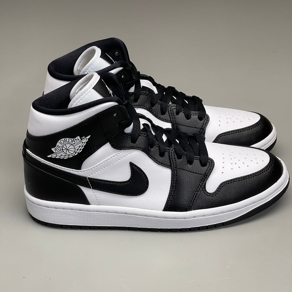 NIKE AIR JORDAN 1 Mid Panda Shoe Women's Sz 10.5 Black / White DV0991-101 (New)