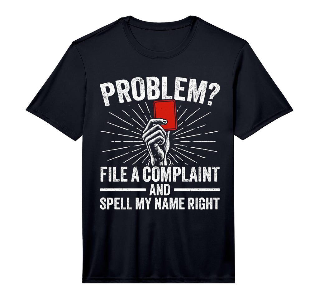 Mens Soccer Ref Funny Soccer Referee T-Shirt - Streetwear Style Unisex