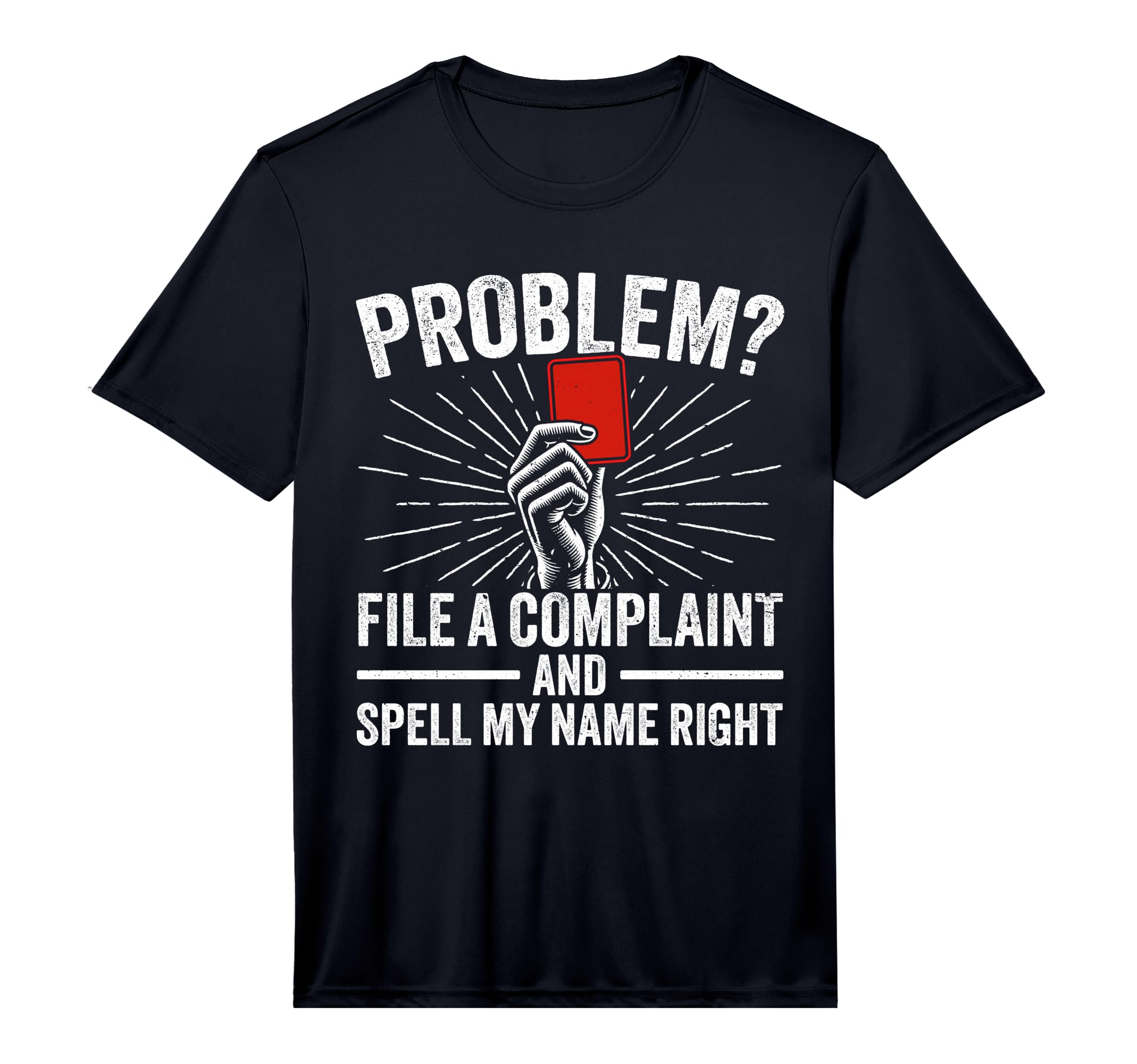 Mens Soccer Ref Funny Soccer Referee T-Shirt - Streetwear Style Unisex