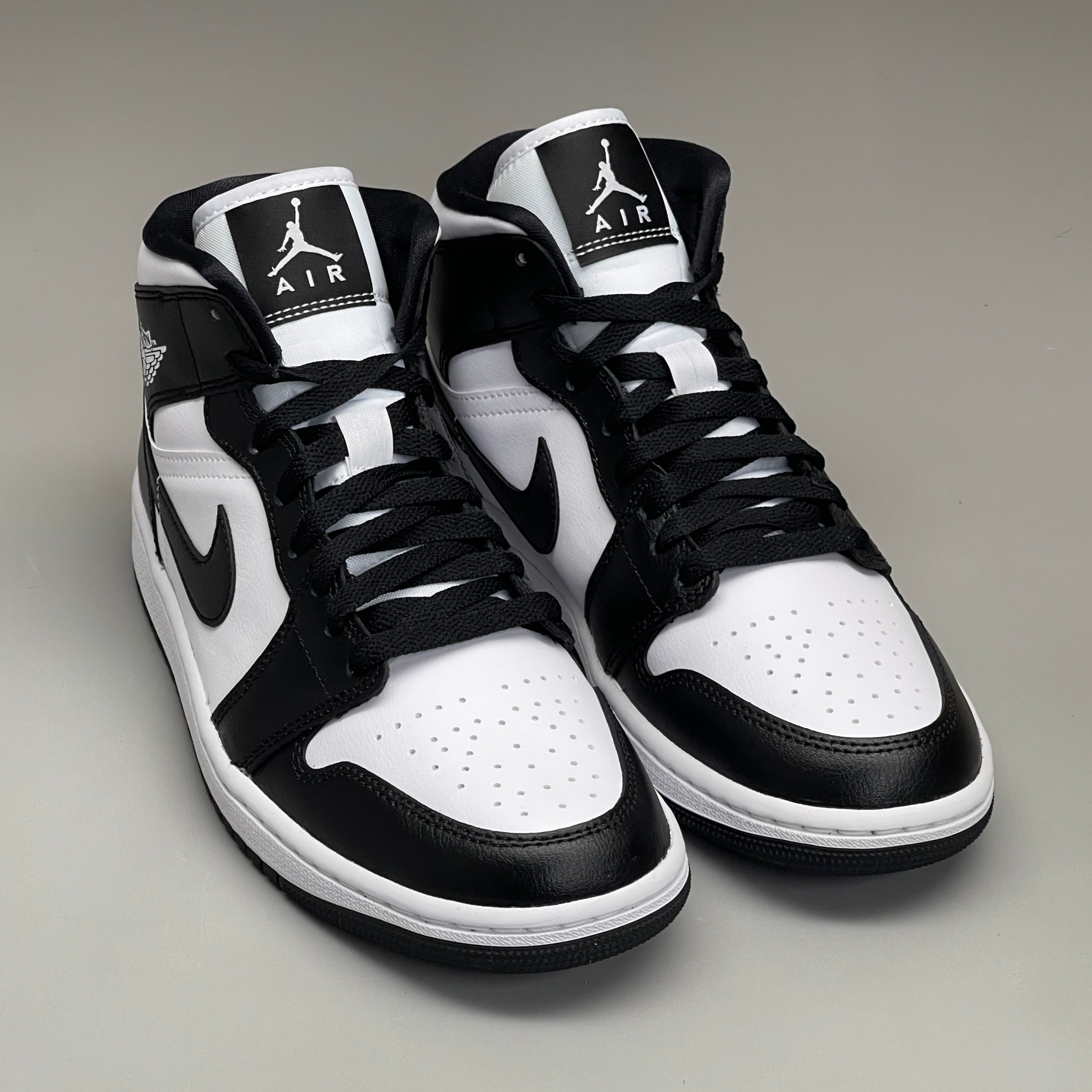 NIKE AIR JORDAN 1 Mid Panda Shoe Women's Sz 10.5 Black / White DV0991-101 (New)