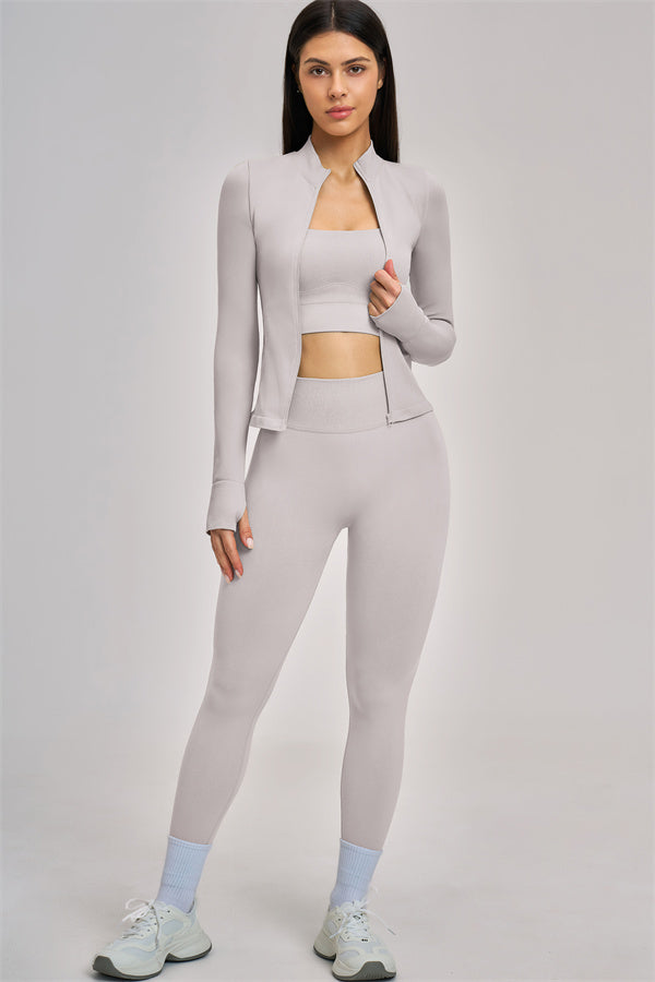 The Vision Jacket Sports Bra Leggings 3-Piece Set