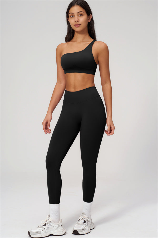 The Empower One-Shoulder Sports Bra