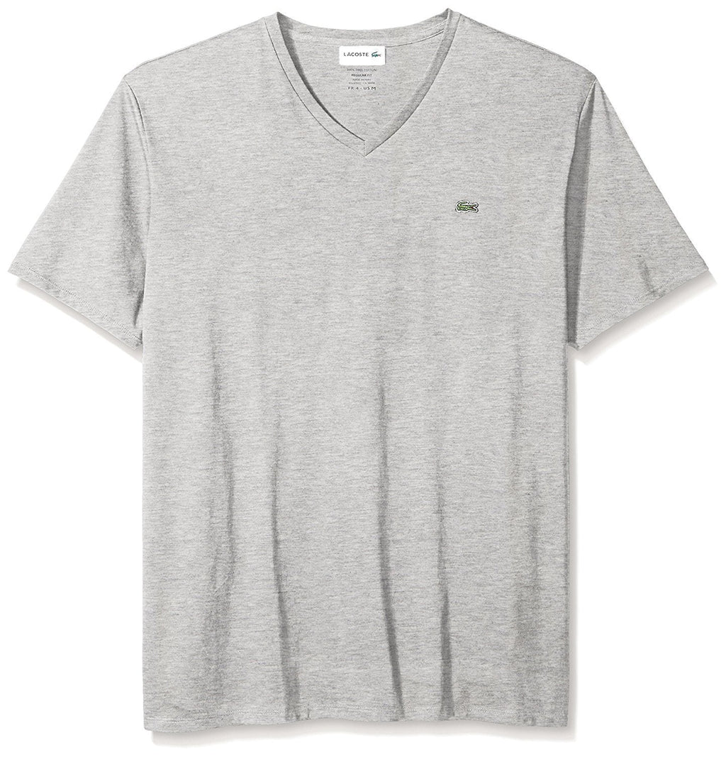 Lacoste Men's Short Sleeve V-Neck Pima Jersey T-Shirt