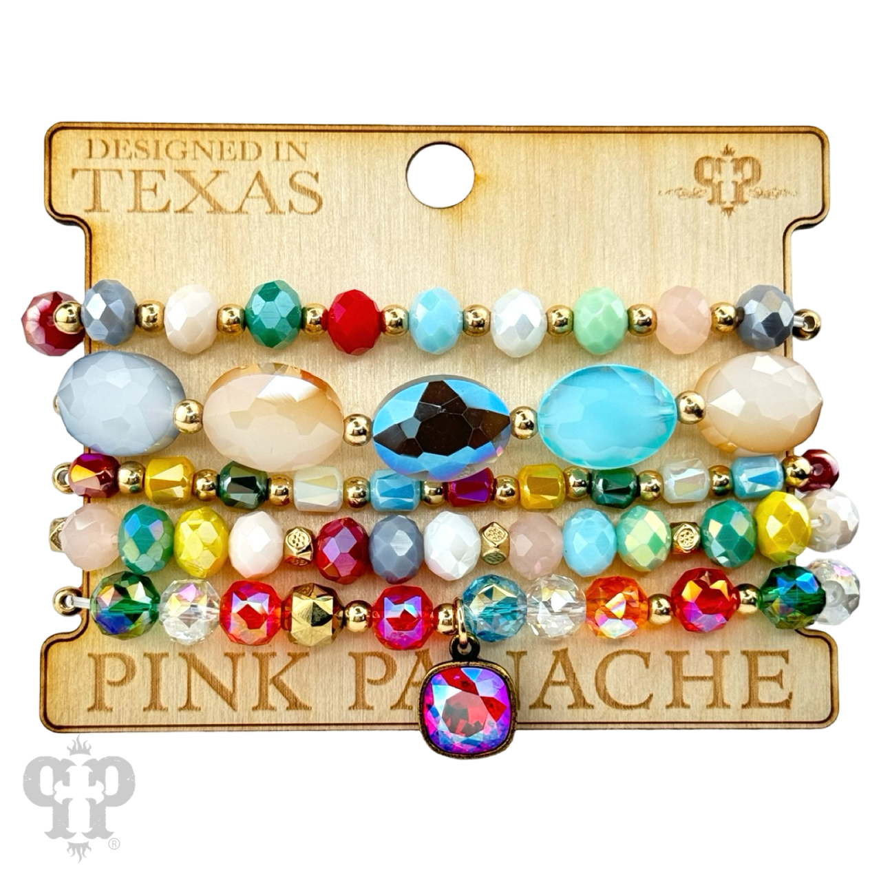Opaque bead bracelet set - LC