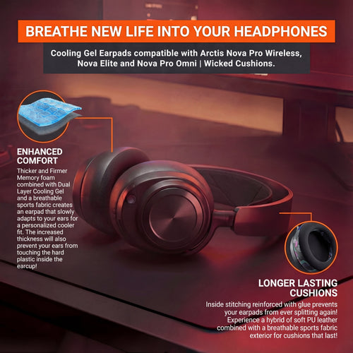 Arctis Nova Pro Wireless, Nova Elite & Nova Pro Omni Earpads - WC FreeZe Cooling Gel