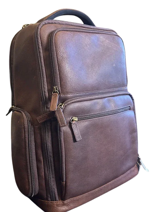 16" Cambridge Full-Grain Leather Laptop Backpack