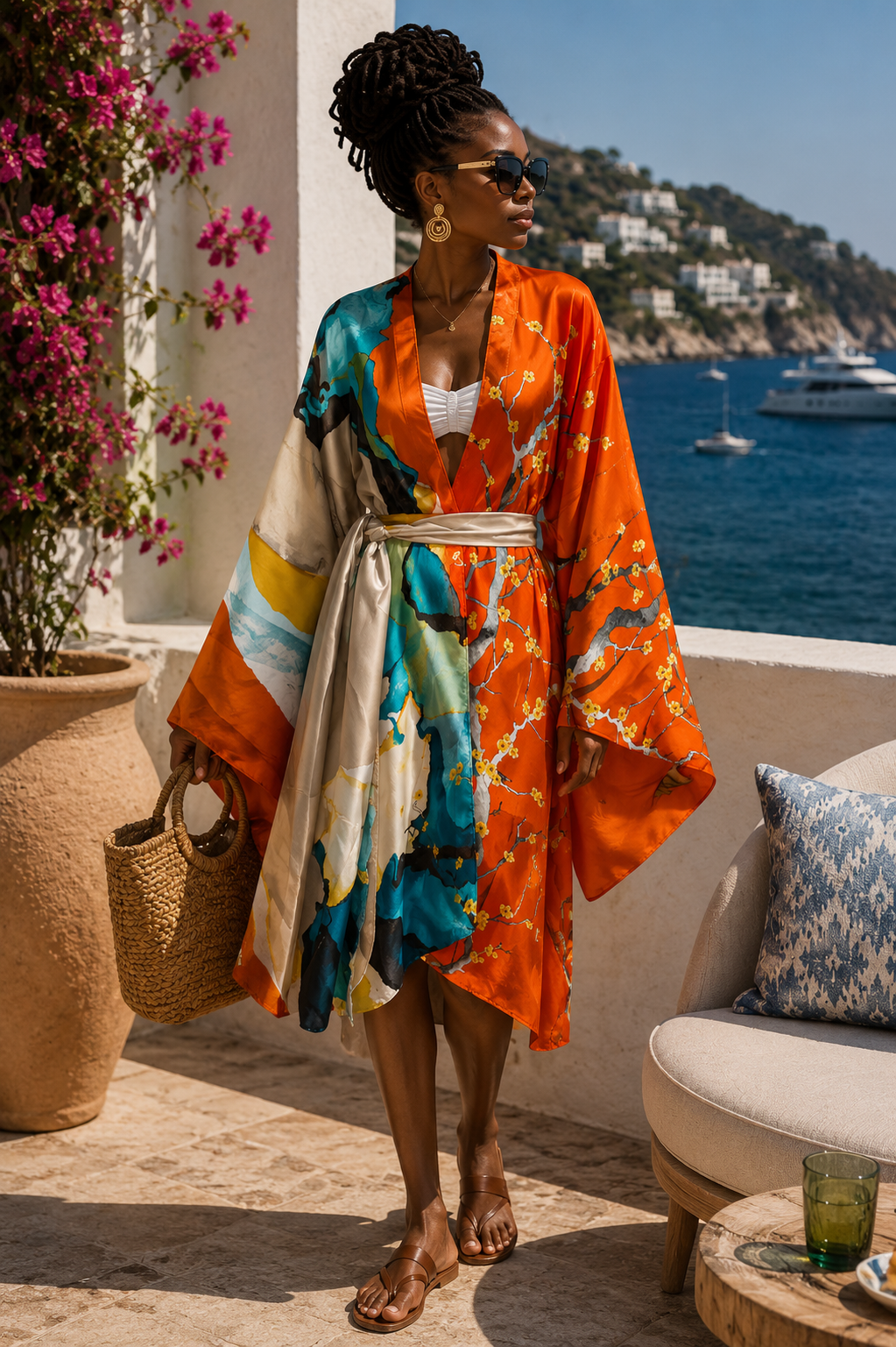 Women's Short Kimono Robe – All Inclusive Beach Cover Up