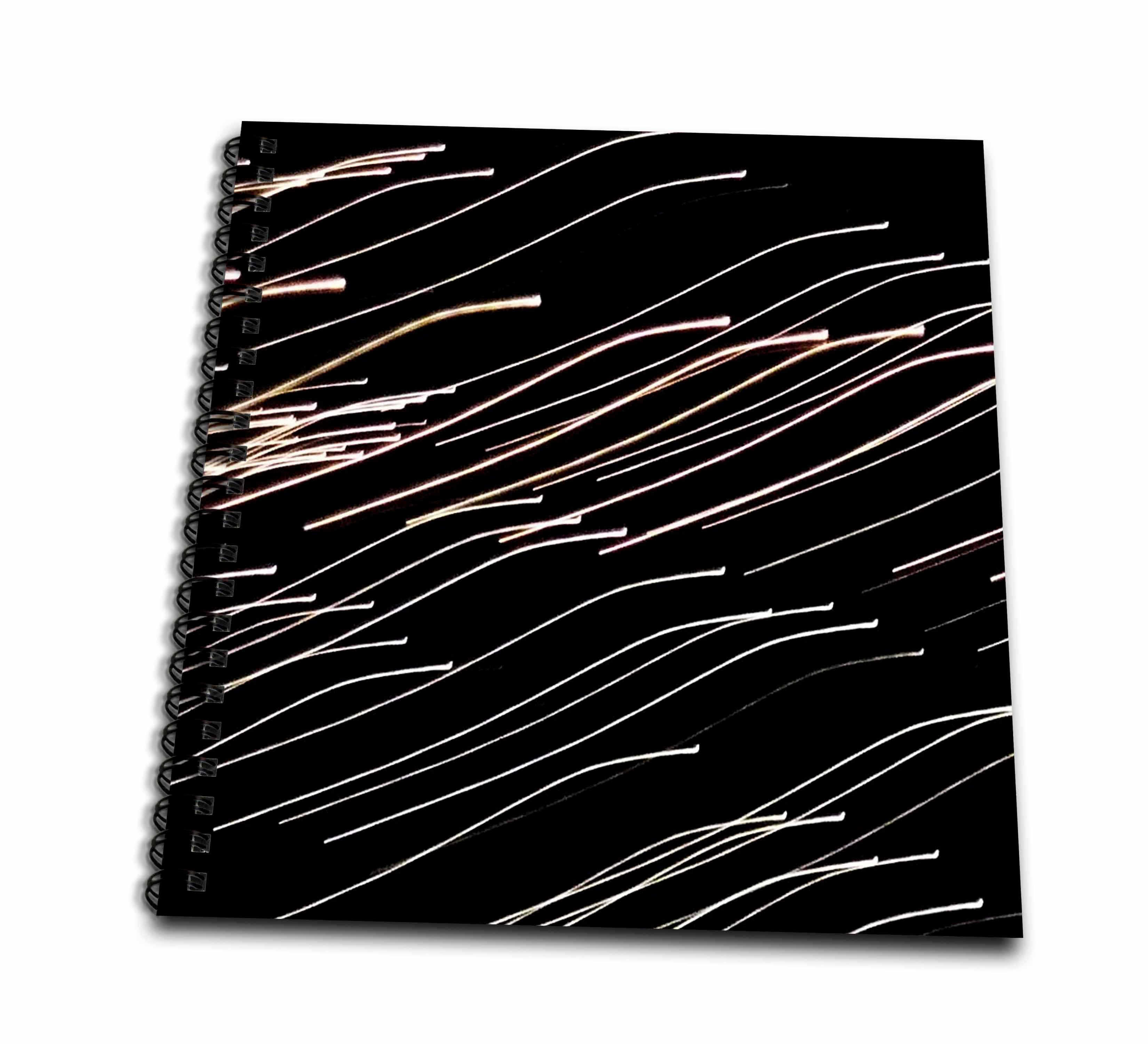 3dRose Image of Photo Of Dancing Black And White Lights - Drawing Books (db_354421)