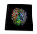 3dRose Light Up The Night Sky Colorful Fireworks Celebrations - Drawing Books (db-383482)