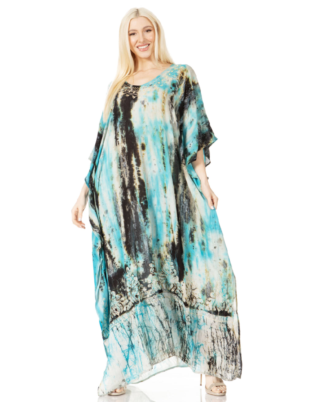 Sakkas Tacy Women's Boho Summer Maxi Dress for Casual or Lounge Wear