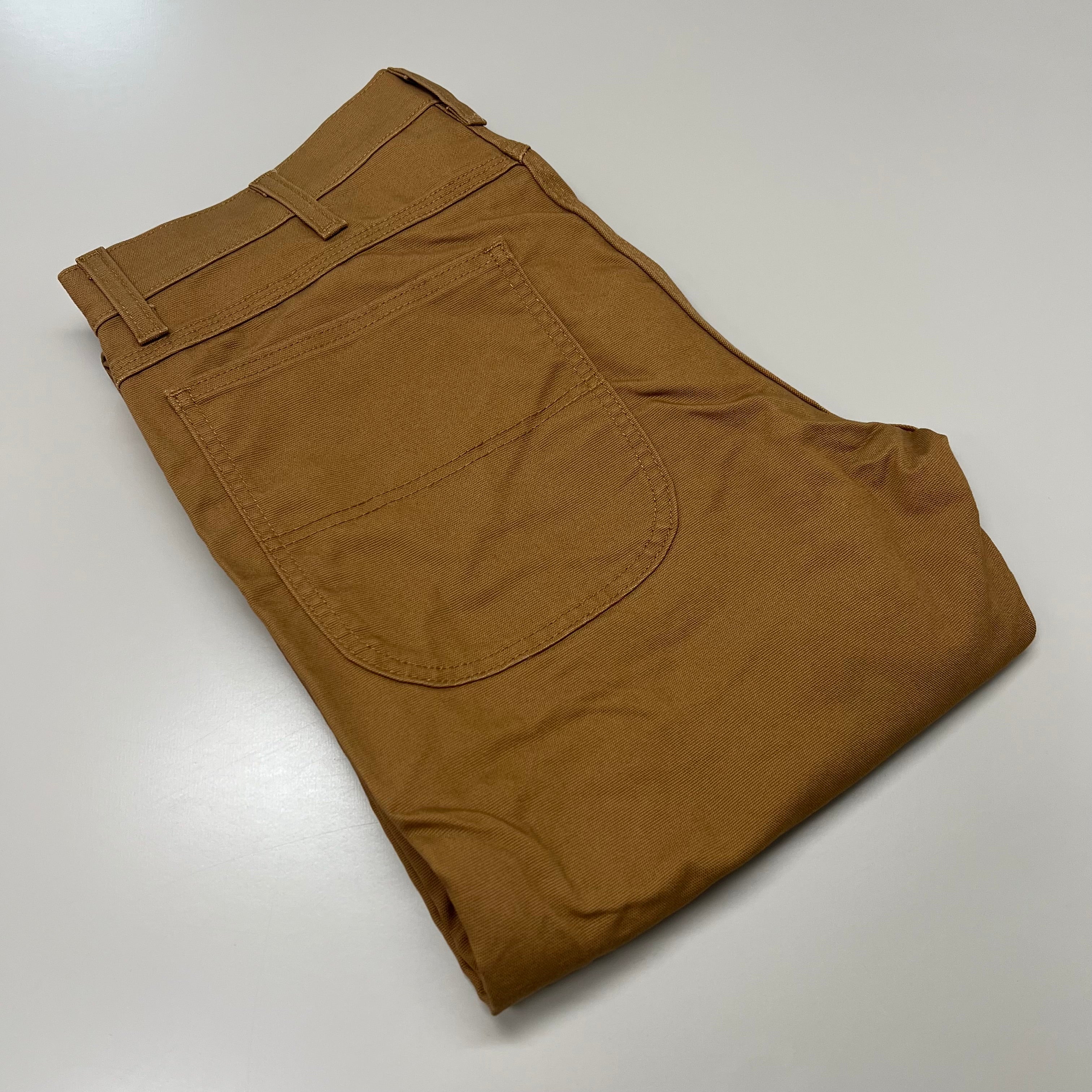DICKIES Flex Regular Fit Double Knee Pant Men's Sz 42X32 Stonewashed Brown Duck