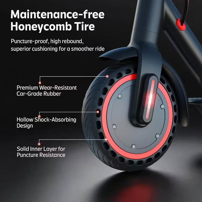 Folding Electric Scooter, 350W-500W Motor, 36V-48V Battery, With 8.5-14inches Anti-skid Solid Tires, Scooter Electric