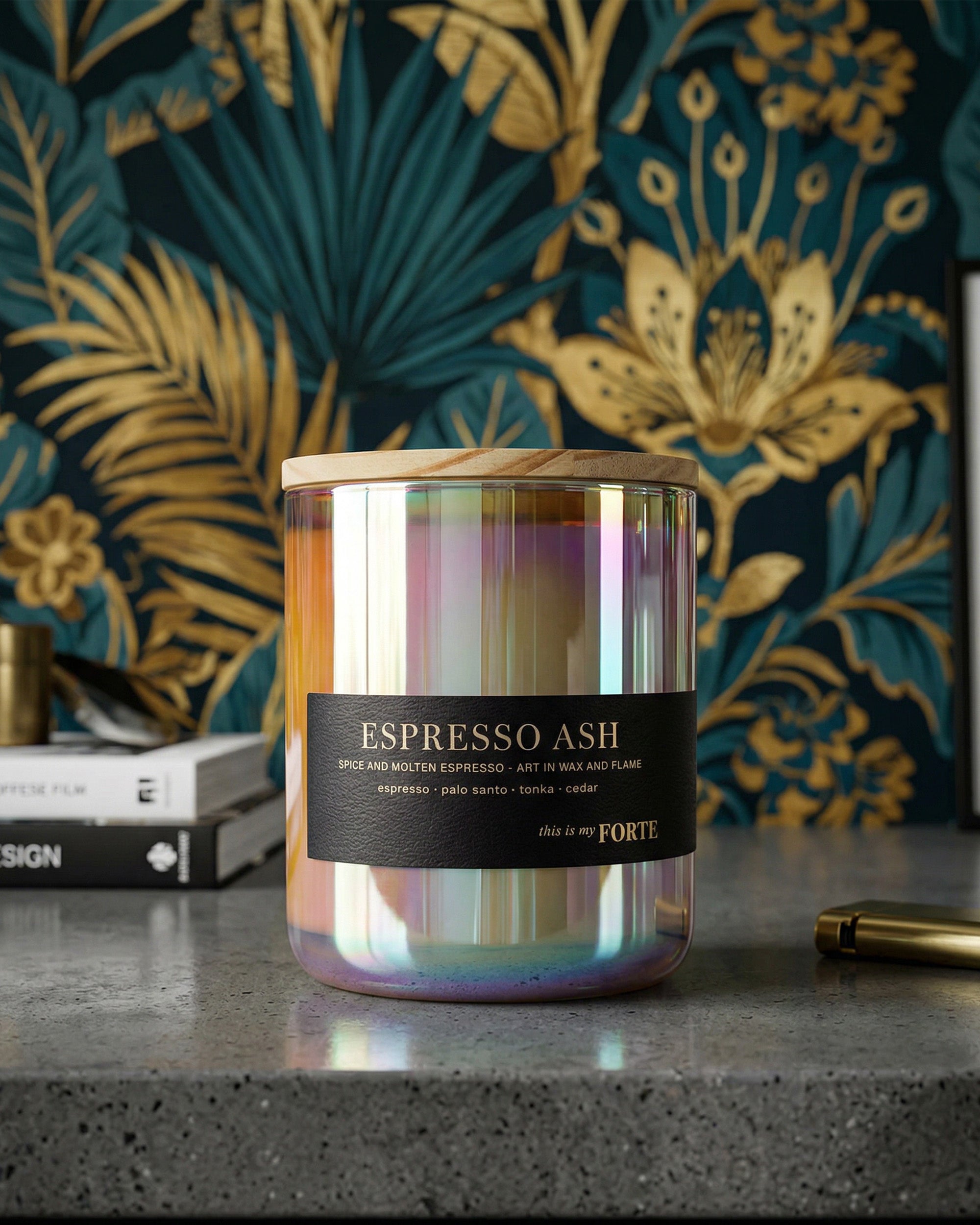 Espresso Ash Prism Candle
