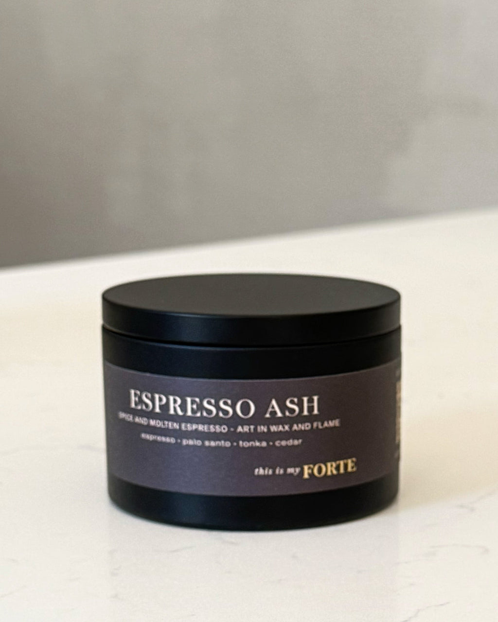 Espresso Ash Travel Tin Candle