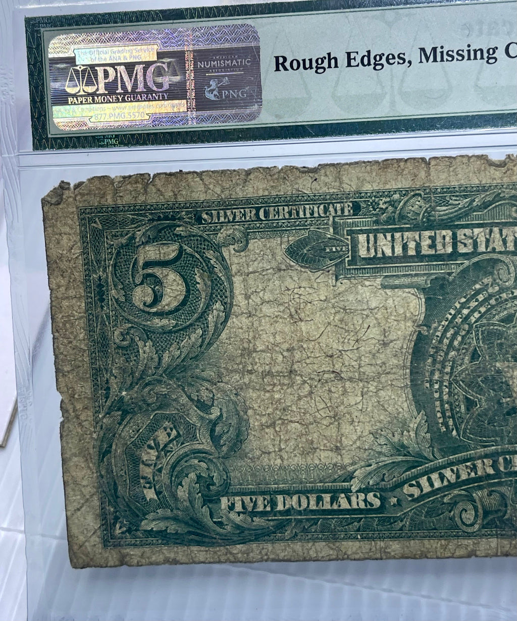 1899 $5 Silver Certificate Chief PMG 8 NET Fr271 Lyons Roberts