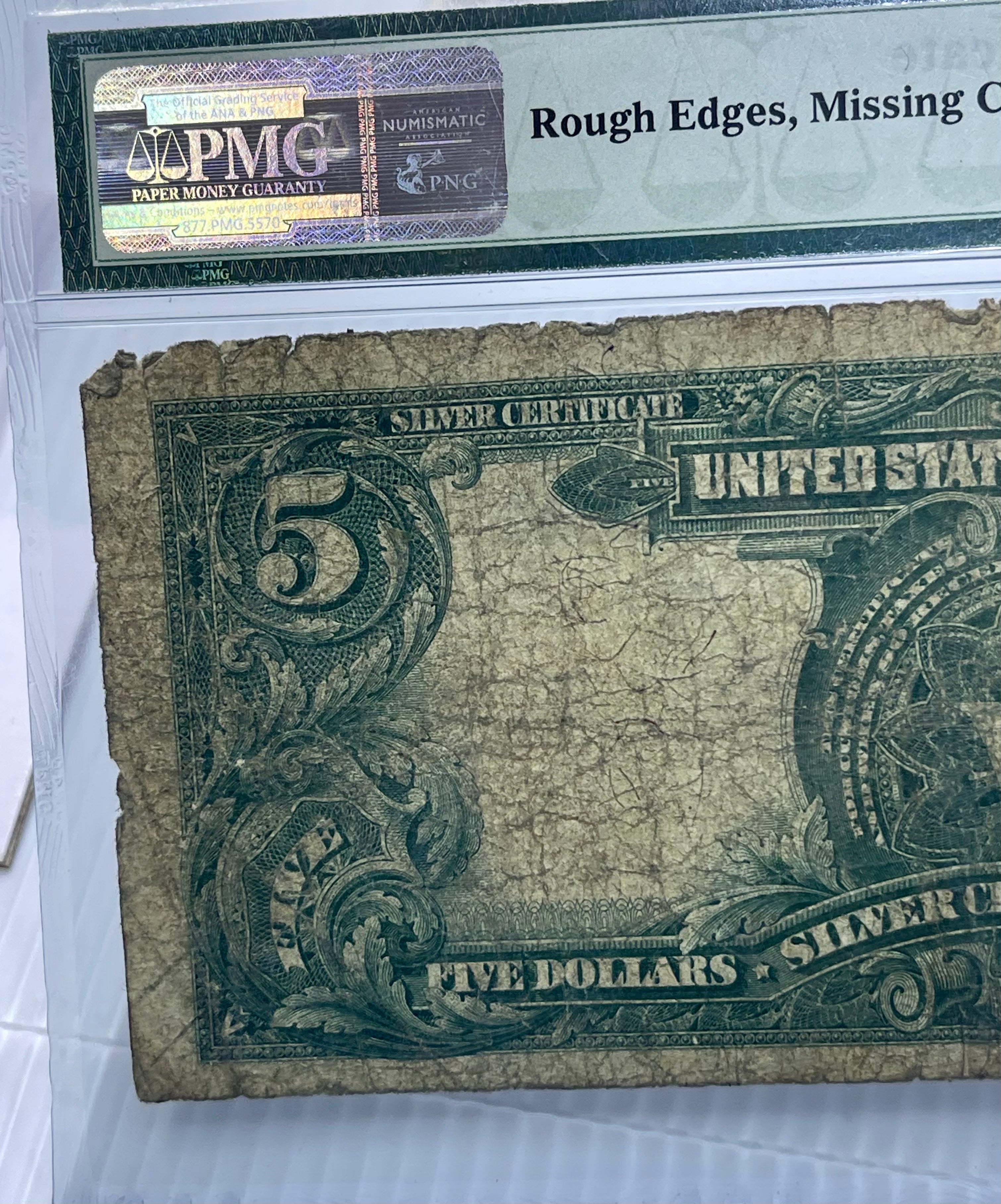 1899 $5 Silver Certificate Chief PMG 8 NET Fr271 Lyons Roberts
