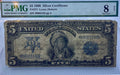 1899 $5 Silver Certificate Chief PMG 8 NET Fr271 Lyons Roberts
