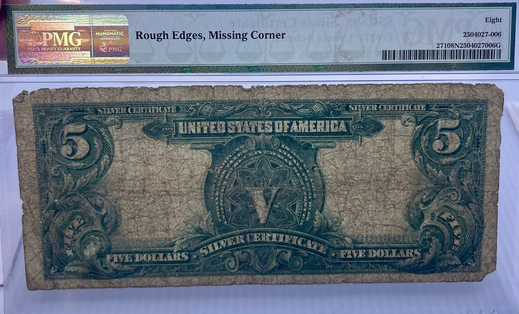 1899 $5 Silver Certificate Chief PMG 8 NET Fr271 Lyons Roberts