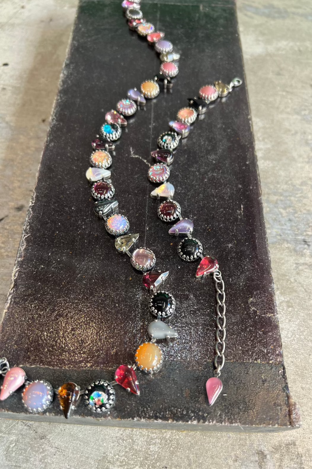 Layering Bracelet in Punk Rocks (Silver)