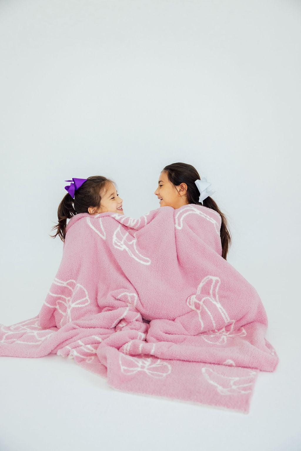 Light Pink Cowgirl Cozy Blanket