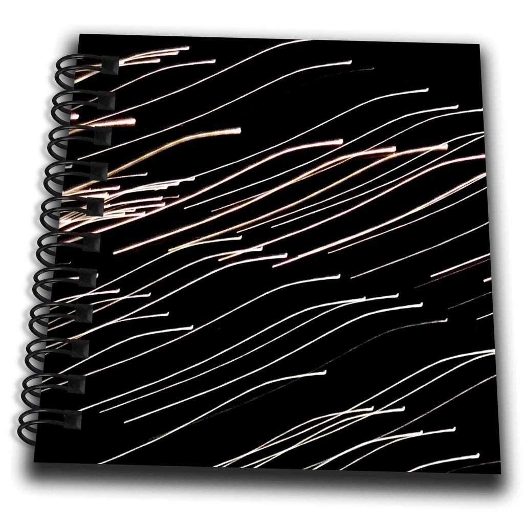 3dRose Image of Photo Of Dancing Black And White Lights - Drawing Books (db_354421)