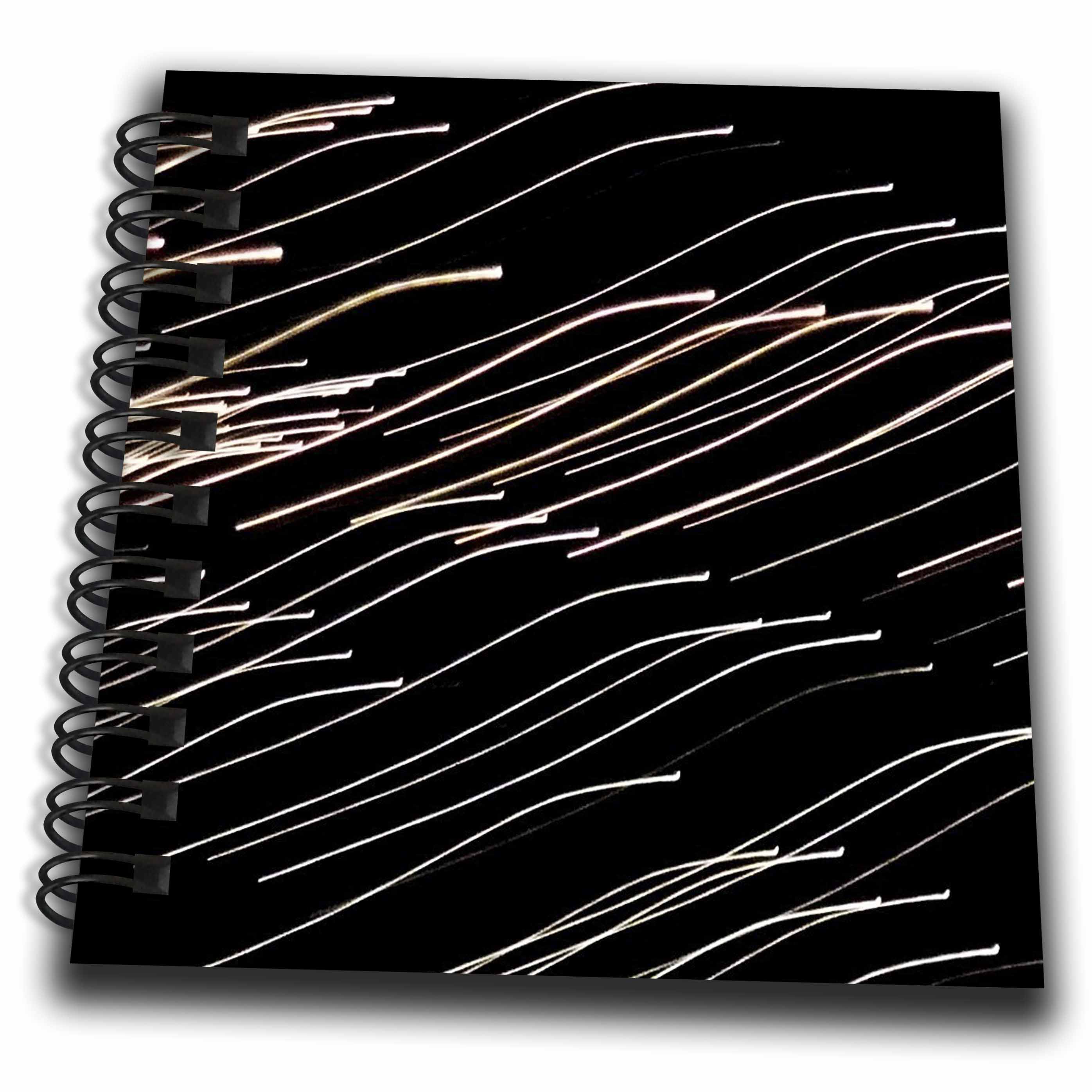 3dRose Image of Photo Of Dancing Black And White Lights - Drawing Books (db_354421)