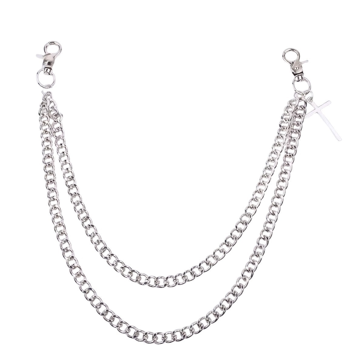 Punk Jewelry Hip Hop Double Layer Metal Body Chains
