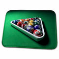 Dish Drying Mat - Image of Ballard Balls On Pool Table Sports