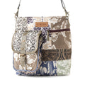 Myra Mossbloom upcycled canvas Bag for Women in olive