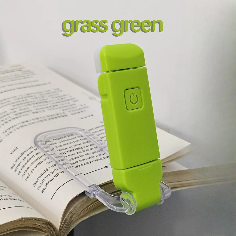 LED USB Rechargeable Book Light Reading Light Eye Protection Night Light Portable Clip Desk Light Bookmark Read Light Night Lamp