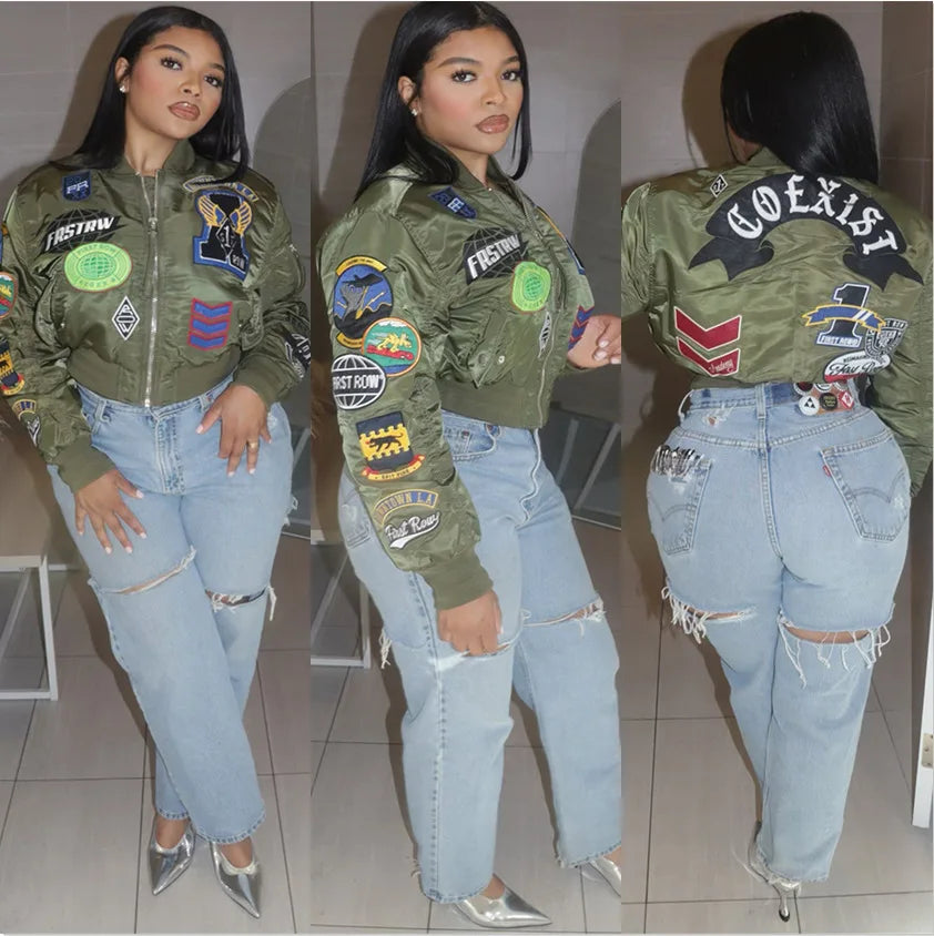 COEXIST Cropped Jacket