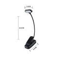 Adjustable LED Clip-On Book Lamp Table Battery Powered Flexible Study Learning Desk Lamp Portable Bedroom Reading Night Light