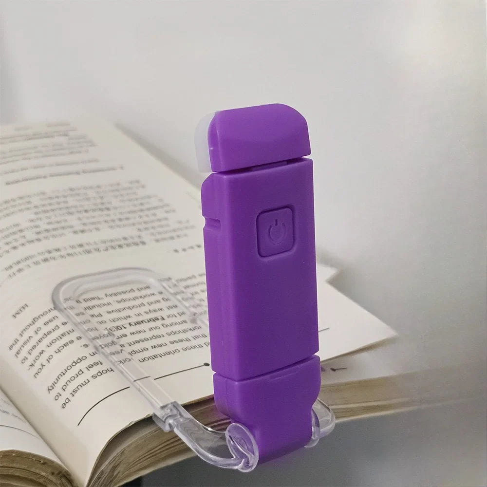 LED USB Rechargeable Book Light Reading Light Eye Protection Night Light Portable Clip Desk Light Bookmark Read Light Night Lamp