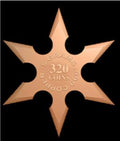 Copper Ninja Throwing Star – 5g .999 Fine Copper Collectible