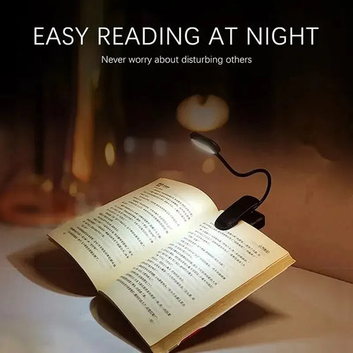 Adjustable LED Clip-On Book Lamp Table Battery Powered Flexible Study Learning Desk Lamp Portable Bedroom Reading Night Light