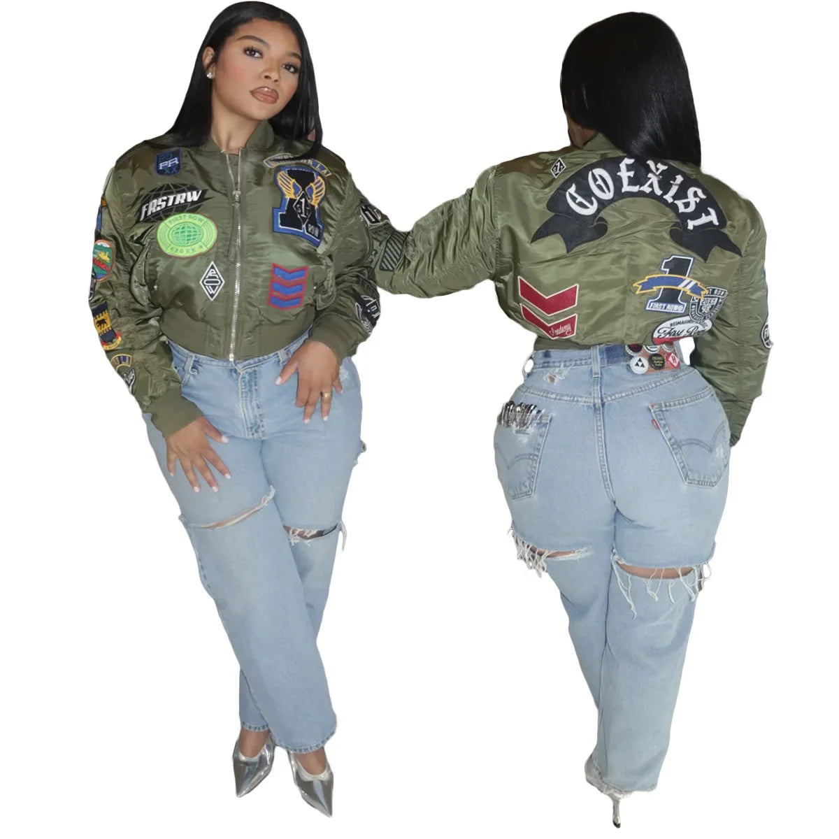 COEXIST Cropped Jacket