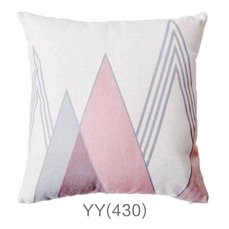 Nordic Style Pillow Covers Decorative Deer Black Throw Pillows Geometric Cushions Cover Deer Rustic Watercolor Head Popular Vintage Antlers Silhouette Pattern Wood Decorative Pillow Cases Home Decor Square 45X45cm